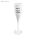 Copa champagne reutilizable con frase 1 rg regalos publicitarios