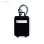 Identificador de maleta plástico negro - RG regalos publicitarios