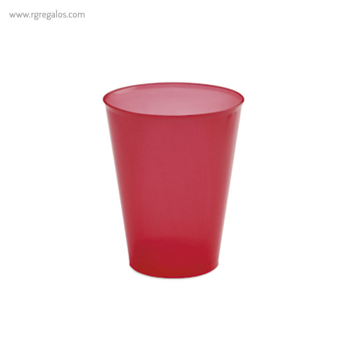 Vaso reutilizable en pp 450 ml rojo rg regalos publicitarios