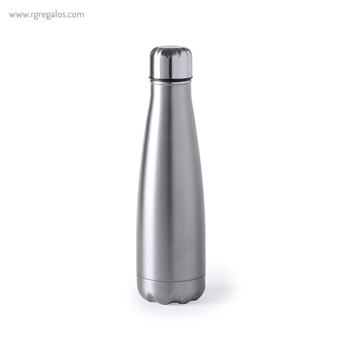 Botella de acero inox de 630 ml gris rg regalos publicitarios