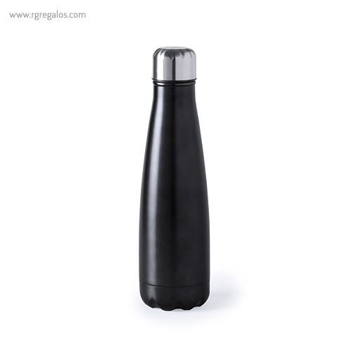 Botella de acero inox de 630 ml negra rg regalos publicitarios