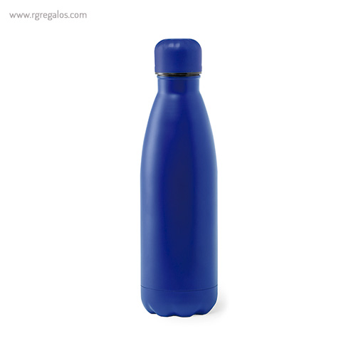 Botella de acero inox mate de 790 ml azul rg regalos publicitarios