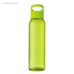Botella de cristal y tapa de pp verde 470 ml rg regalos