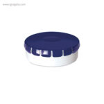 Caja redonda de caramelos menta azul rg regalos publicitarios