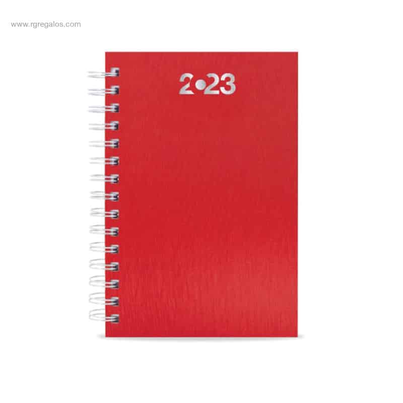 Agenda 2023 A5 metalizada rojo para regalo de empresa navideño