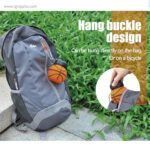 Botella plegable pelota de baloncesto silicona rg regalos publicitarios