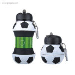 Botella plegable pelota de fútbol campo rg regalos promocionales