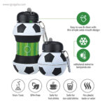 Botella plegable pelota de fútbol detalles rg regalos promocionales