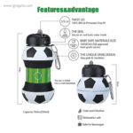 Botella plegable pelota de fútbol info - RG regalos promocionales