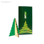Tarjeta Navidad con figura arbol - RG regalos publicitarios