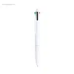 Bolígrafo 4 colores personalizado blanco