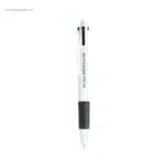 Bolígrafo 4 colores personalizado negro logo