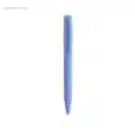 Bolígrafo cuerpo soft touch flúor azul