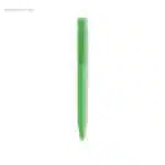 Bolígrafo cuerpo soft touch flúor verde