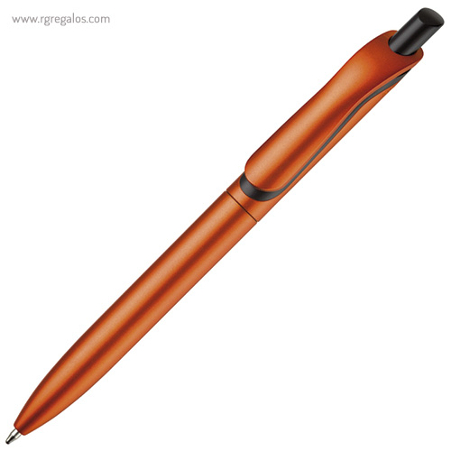 Bolígrafo colores metalizados naranja rg regalos publicitarios