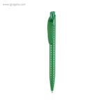 Bolígrafo de cuerpo rombos verde rg regalos publicitarios