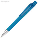 Bolígrafo de cuerpo soft touch azul rg regalos promocionales