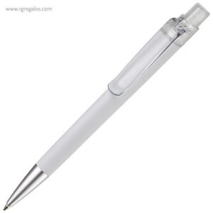 Bolígrafo de cuerpo soft touch blanco rg regalos promocionales