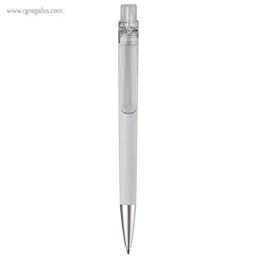 Bolígrafo de cuerpo soft touch blanco rg regalos publicitarios