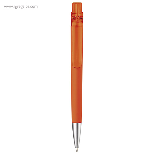 Bolígrafo de cuerpo soft touch naranja rg regalos publicitarios