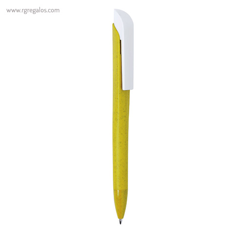 Bolígrafo de fibra de trigo amarillo rg regalos publicitarios