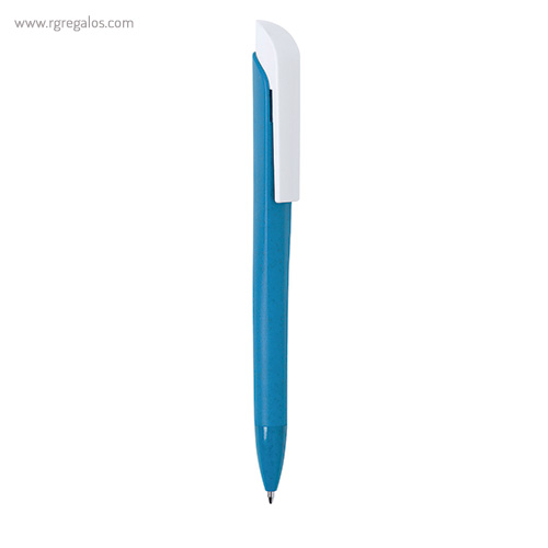Bolígrafo de fibra de trigo azul rg regalos publicitarios