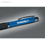 Bolígrafo giratorio con luz azul detalle rg regalos publicitarios