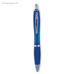 Bolígrafo plástico puntera blanda azul rg regalos publicitarios