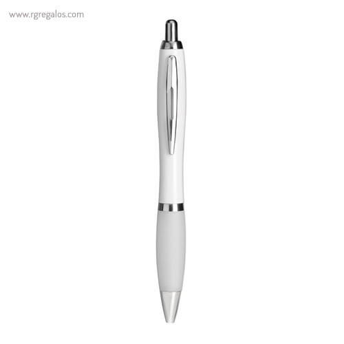 Bolígrafo plástico puntera blanda blanca rg regalos publicitarios