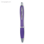 Bolígrafo plástico puntera blanda violeta rg regalos publicitarios