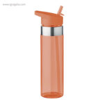 Botella de tritán con boquilla 650 ml naranja rg regalos promocionales