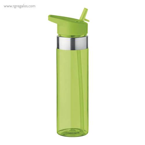 Botella de tritán con boquilla 650 ml verde rg regalos promocionales
