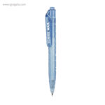 Bolígrafo fabricado en rpet azul logo rg regalos promocionales