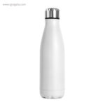 Botella de acero inox mate de 750 ml blanca rg regalos publicitarios