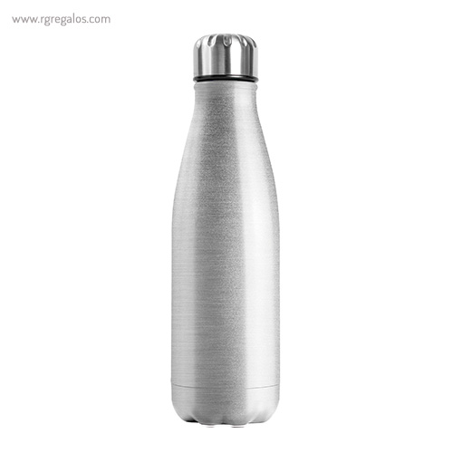 Botella de acero inox mate de 750 ml gris rg regalos publicitarios