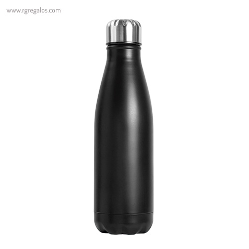 Botella de acero inox mate de 750 ml negra rg regalos publicitarios