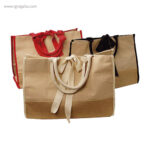 Bolsa de yute con cinta colores rg regalos publicitarios