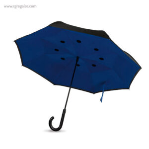 Paraguas reversible doble capa azul - RG regalos publicitarios