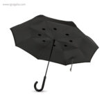 Paraguas reversible doble capa negro rg regalos publicitarios