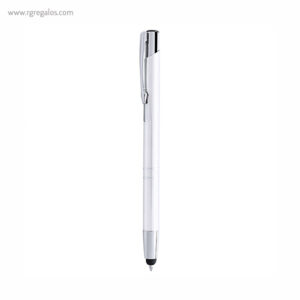 Bolígrafo puntero aluminio brillante blanco - RG regalos publicitarios