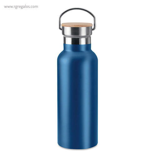 Botella acero inox doble pared azul rg regalos publicitarios