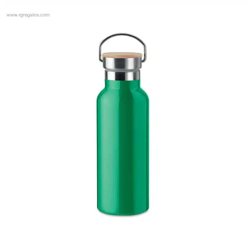 Botella acero inox doble pared verde