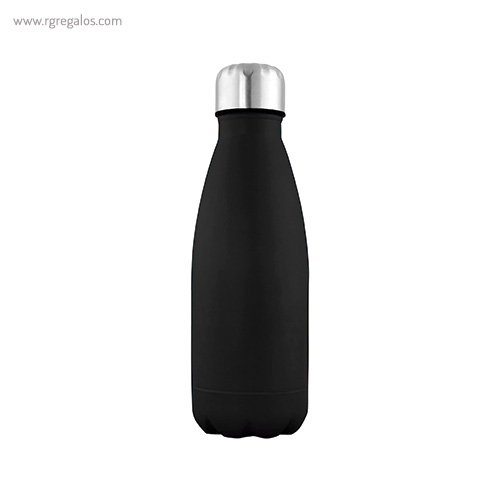 Botella de acero inox de 500 ml negra rg regalos publicitarios