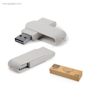 Memoria USB caña de trigo - RG regalos publicitarios