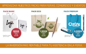 Oferta packs para ferias congresos rg regalos publicitarios