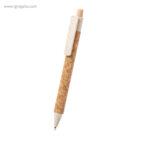 Bolígrafo en corcho natural blanco rg regalos personalizados