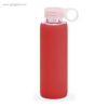 Botella con funda de silicona 380 ml roja - RG regalos publicitarios