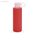 Botella con funda de silicona 380 ml roja rg regalos publicitarios