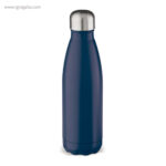 Botella de acero inox brillante mate de 500 ml azul rg regalos publicitarios
