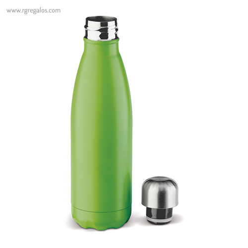 Botella de acero inox brillante mate de 500 ml verde rg regalos empresa